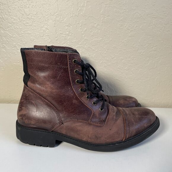 Frye and Co. Cody Lace-Up Boots, Brown Leather, Men's 11 - Picture 2 of 10
